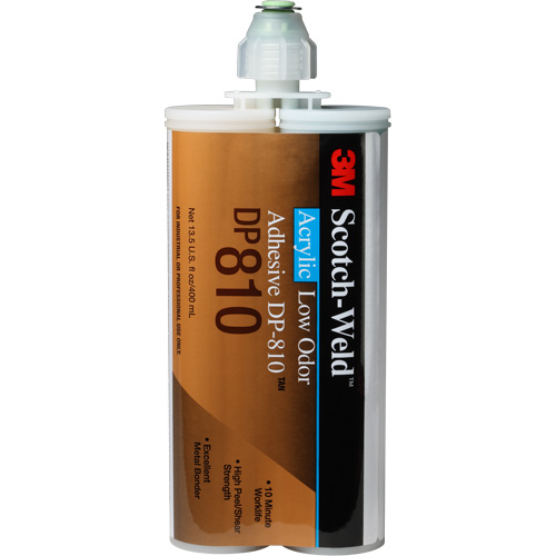 Scotch-Weld Low-Odor Acrylic Adhesive, Two-Part, Cartridge, 400 ml, Off-White Toolneeds Inc.