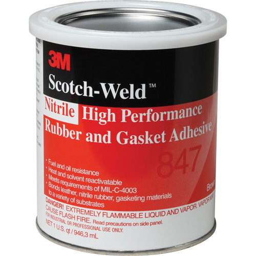Scotch-Weld High-Performance Rubber & Gasket Adhesive, Gallon, Brown Toolneeds Inc.