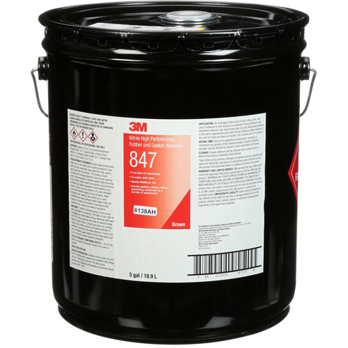 Scotch-Weld High-Performance Rubber & Gasket Adhesive, Pail, Brown Toolneeds Inc.