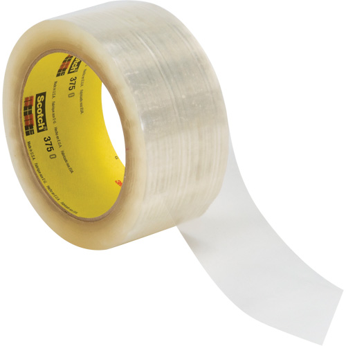 Scotch&reg; 375 Box Sealing Tape, Hot Melt Adhesive, 3.1 mils, 48 mm (1-22/25") x 1500 m (4921') Toolneeds Inc.
