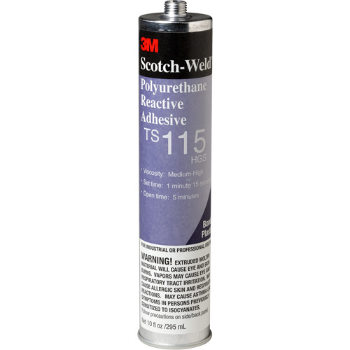 Scotch-Weld PUR Adhesive, 10 oz., Cartridge, Clear Toolneeds Inc.