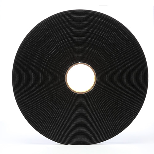 4508 Vinyl Foam Tape, 25.4 mm (1") W x 32.9 m (108') L, 125 mils, Black Toolneeds Inc.