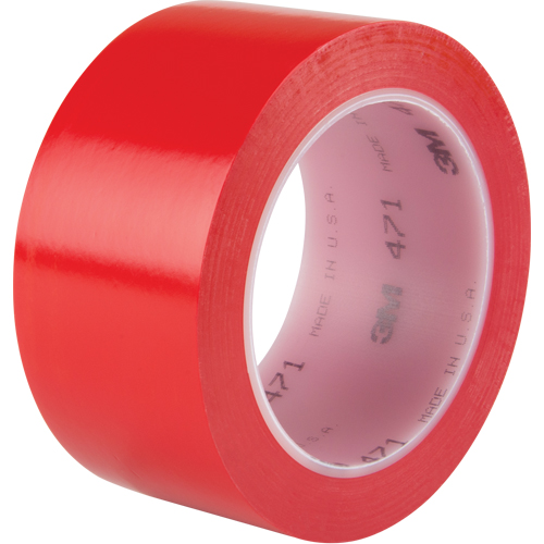 471 Vinyl Tape, 50.8 mm (2") W x 32.9 m (108') L, 5.3 mils, Red Toolneeds Inc.