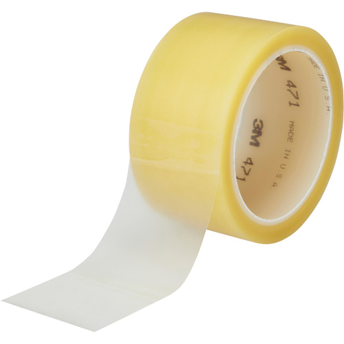 471 Vinyl Tape, 38 mm (1-1/2") W x 32.9 m (108') L, 5.3 mils, Clear Toolneeds Inc.