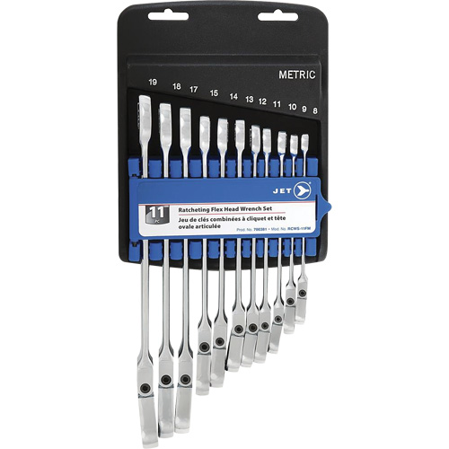 RCWS-11FM Metric Flex Head Ratchet Combination Wrench Set Toolneeds Inc.