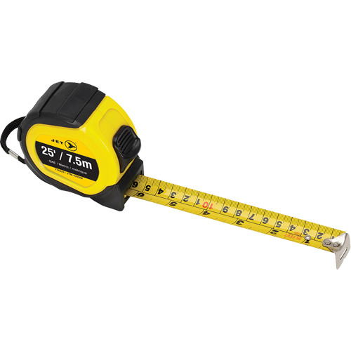 JTM-425SM Tape Measure, 25', Imperial & Metric Graduations Toolneeds Inc.