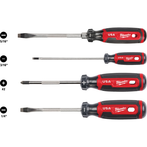 Cushion Grip Screwdriver Set, 4 Pcs. Toolneeds Inc.