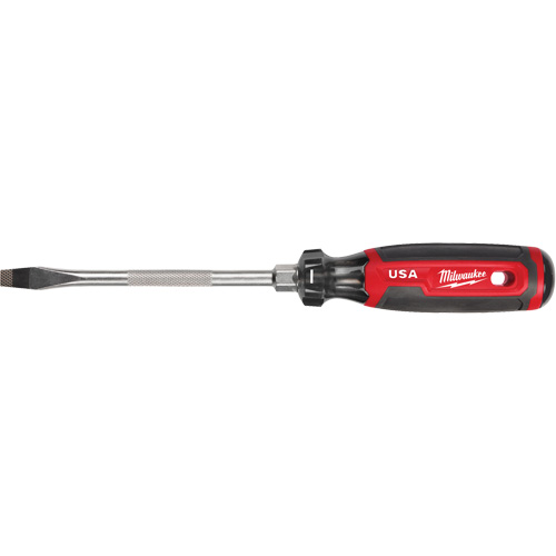 Slotted Screwdriver, 5/16" Tip, Round, 279 mm L, Cushion Grip Handle Toolneeds Inc.