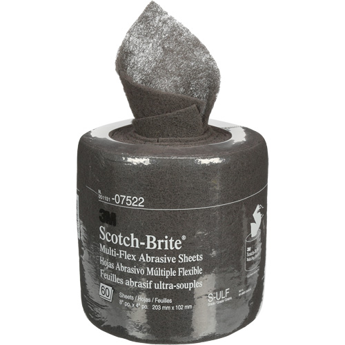 Rouleaux de feuilles Scotch-Brite, Carbure de silicium, 8", Grain Ultra fin Toolneeds Inc.