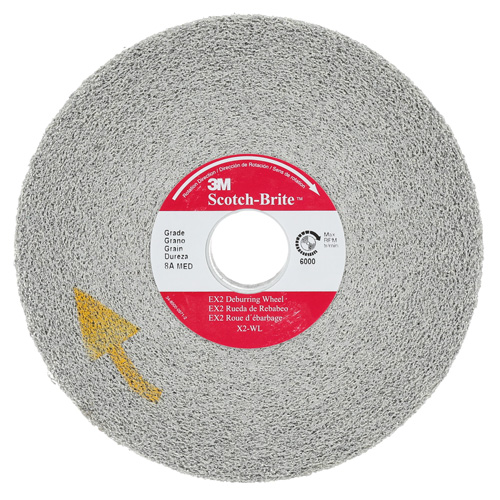 Scotch-Brite EXL Deburring Wheel, 6" x 1", 1"-8 Arbor, 1, Aluminum Oxide Toolneeds Inc.
