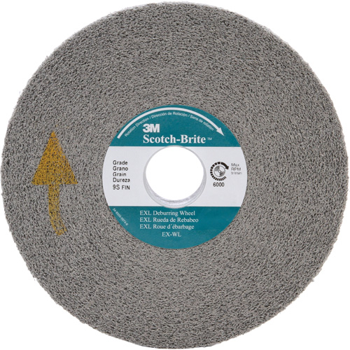 Meule d'&eacute;barbage EXL Scotch-Brite, 6" x 1", Arbre de 1" Toolneeds Inc.