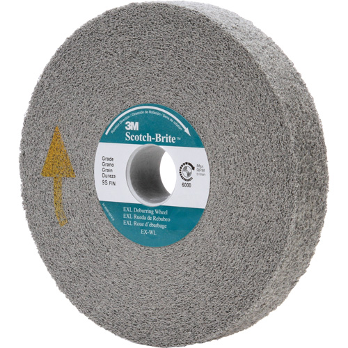 Meule d'&eacute;barbage EXL Scotch-Brite, 6" x 1", Arbre de 1" Toolneeds Inc.