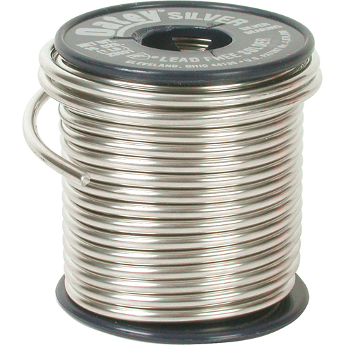 Plumbing Solder, Lead-Free, 60-100% Tin 1-5% Bismuth 1-5% Copper 1-5% Silver, Solid Core, 0.117" Dia. Toolneeds Inc.