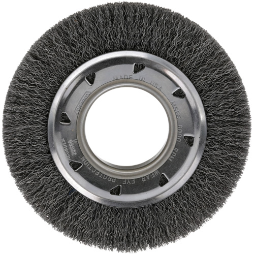 MEULE CIRC,FIL CREPE,4-1/4",.0118X5/8"X2", 4-1/4" dia., Fils 0.012, Arbre 2" Toolneeds Inc.