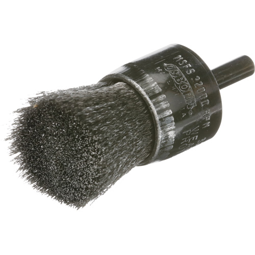 Brosse mont&eacute;e &agrave; fils ondul&eacute;s, 1", Fils 0.005 Toolneeds Inc.