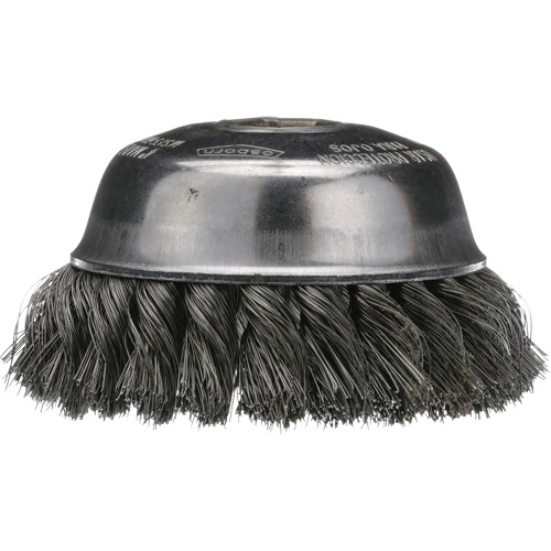 Knotted Cup Brush, 4" Dia. x 5/8"-11 Arbor Toolneeds Inc.