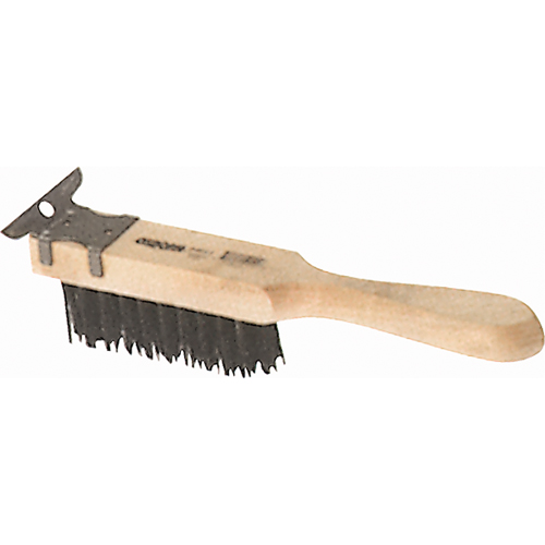 Brosses de grattage &agrave; grattoir, manche droit, Acier, 4 x 11 rangs de fils, Longueur 11-3/8" Toolneeds Inc.