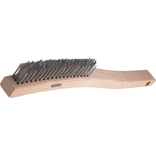 Brosses de grattage &agrave; manche long, garnissage en V, Acier inoxydable, 3 x 19 rangs de fils, Longueur 13-3/4" Toolneeds Inc.