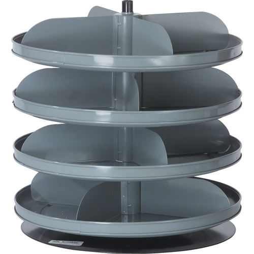 Rotabin&reg; Storage Units, 60 lbs. Capacity per Level, 6 Level, 26-1/8" H x 17" Dia. Toolneeds Inc.