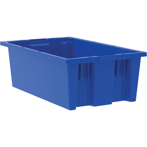 Contenant empilable et emboîtable, 6" x 11" x 18", Bleu Toolneeds Inc.