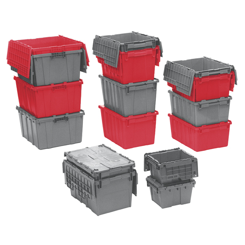 Contenants de distribution Flipak en plastique poly&eacute;thyl&egrave;ne (PE), 15,2" x 10,9" x 9,7", Bleu Toolneeds Inc.