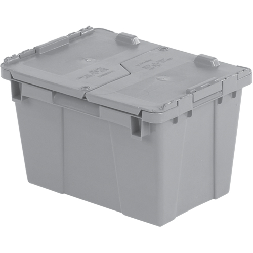 Contenants de distribution Flipak en plastique poly&eacute;thyl&egrave;ne (PE), 15,2" x 10,9" x 9,7", Gris Toolneeds Inc.