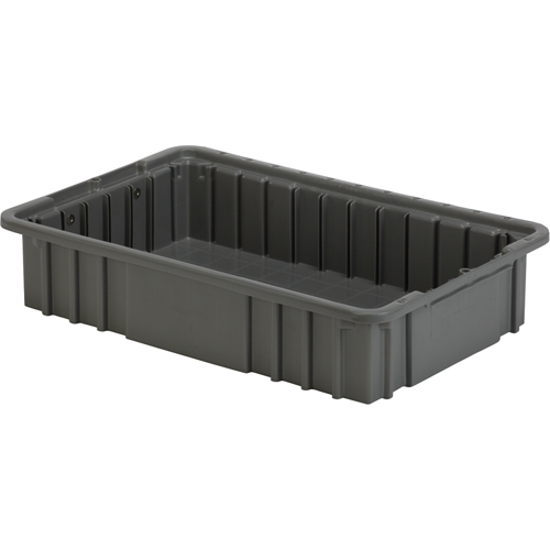 Divider Box, Polyethylene, 15.5" W x 9.9" D x 3.5" H, Grey Toolneeds Inc.