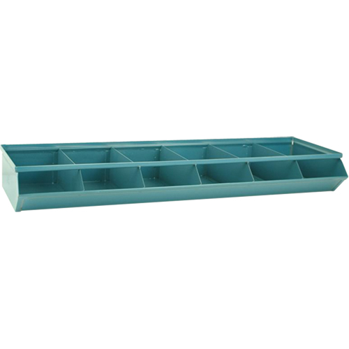 Bacs sectionnels superposables, Cap. 100 lb, 37" la x 12" p x 4-1/2" h, Bleu Toolneeds Inc.
