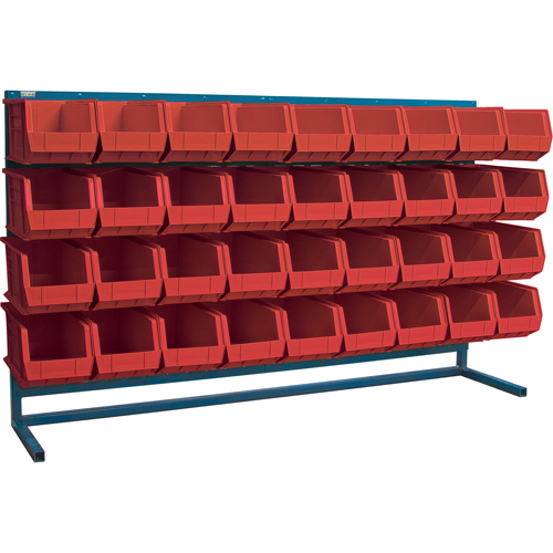 Rayonnage &agrave; persienne avec bacs, 36 bacs, 72" la x 15" p x 40" h Toolneeds Inc.
