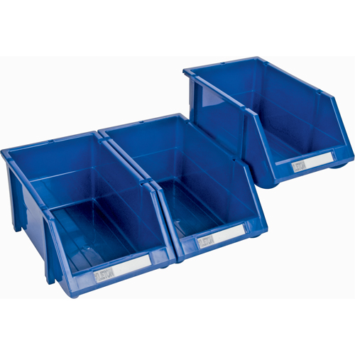 Stack & Hang Bin, 4-13/16" W x 3-3/16" H x 7-1/8" D, Blue Toolneeds Inc.