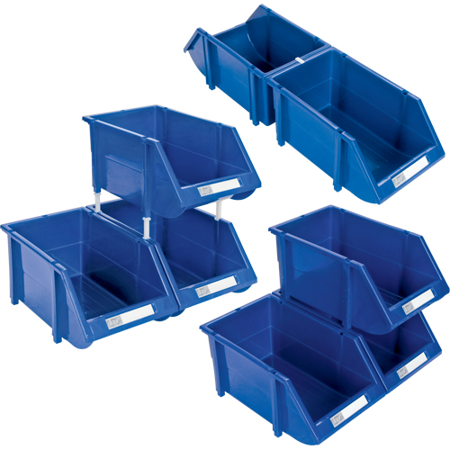 Stack & Hang Bin, 5-7/8" W x 4-11/16" H x 9-13/16" D, Blue Toolneeds Inc.
