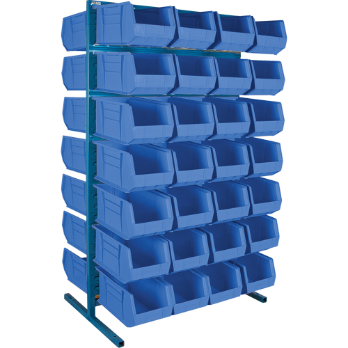 Double-Sided Stationary Bin Rack, 36" W x 24" D x 61" H, 56 Bins Toolneeds Inc.