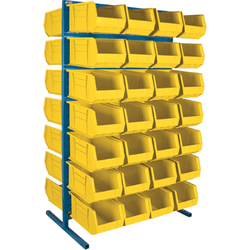Double-Sided Stationary Bin Rack, 36" W x 24" D x 61" H, 56 Bins Toolneeds Inc.