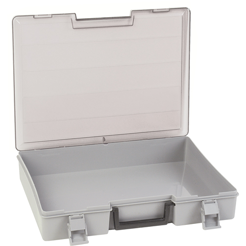 Compartment Case, Plastic, 15-1/2" W x 11-3/4" D x 2-1/2" H, Grey Toolneeds Inc.