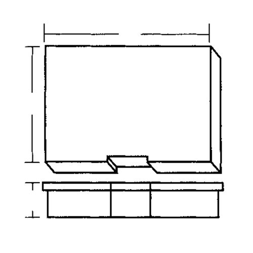Compartment Case, Plastic, 15-1/2" W x 11-3/4" D x 2-1/2" H, Grey Toolneeds Inc.