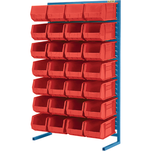 Single-Sided Stationary Bin Rack, 36" W x 12" D x 61" H, 28 Bins Toolneeds Inc.
