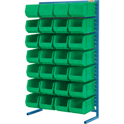 Single-Sided Stationary Bin Rack, 36" W x 12" D x 61" H, 28 Bins Toolneeds Inc.