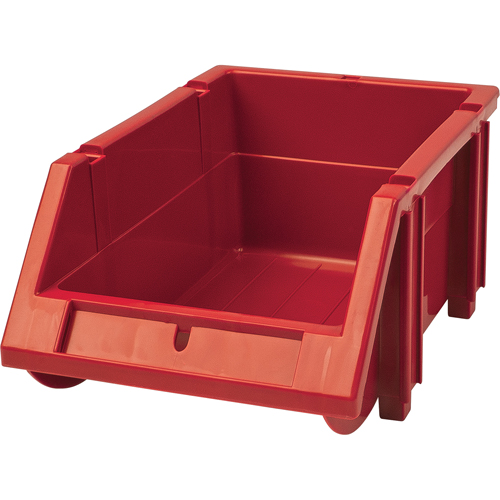Stack & Hang Bin, 4-13/16" W x 3-3/16" H x 7-1/8" D, Red Toolneeds Inc.