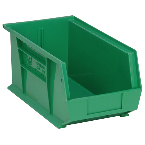 Bacs ultra empilable & suspendable, 8-1/4" la, 7" h x 14-3/4" p, Vert Toolneeds Inc.