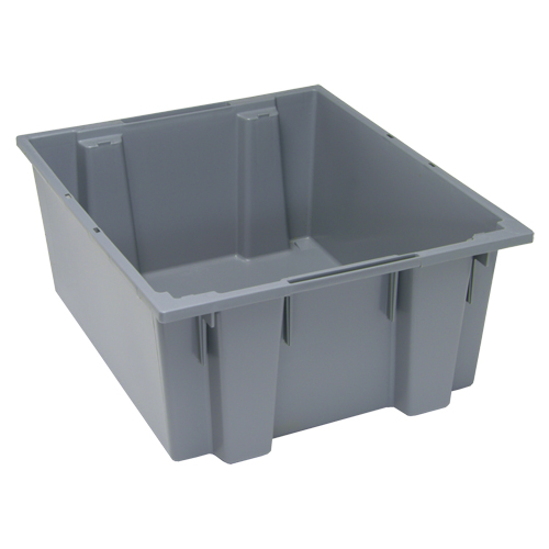 Stack & Nest Totes, 10" x 23.5" x 19.5", Grey Toolneeds Inc.