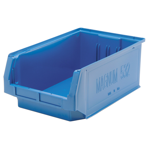 Giant Stacking Containers, 12.375" W x 19.75" D x 7.875" H, Blue Toolneeds Inc.