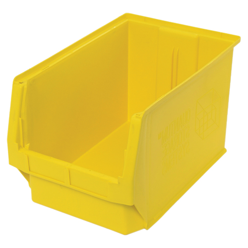 Contenants g&eacute;ants empilables, 12,375" la x 19,75" p x 11,875" h, Jaune Toolneeds Inc.