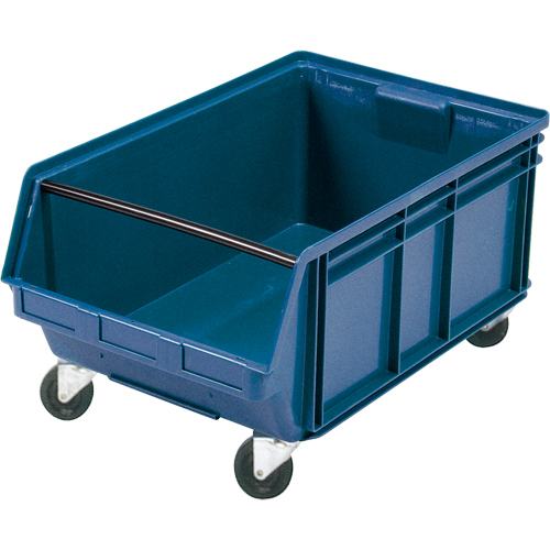 Bac g&eacute;ant empilable et mobile, 11-7/8" ha x 18-3/8" la x 29" p, Capacit&eacute; de 150 lb, Bleu Toolneeds Inc.