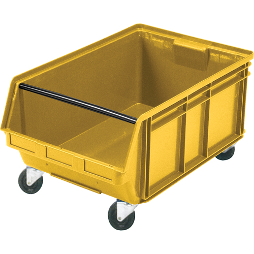 Bac g&eacute;ant empilable et mobile, 11-7/8" ha x 18-3/8" la x 29" p, Capacit&eacute; de 150 lb, Jaune Toolneeds Inc.