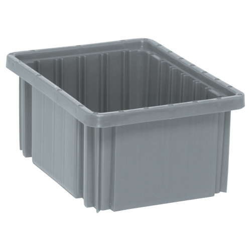 Contenants Divider Box, Plastique, 10,9" la x 8,3" p x 5" h, Gris Toolneeds Inc.