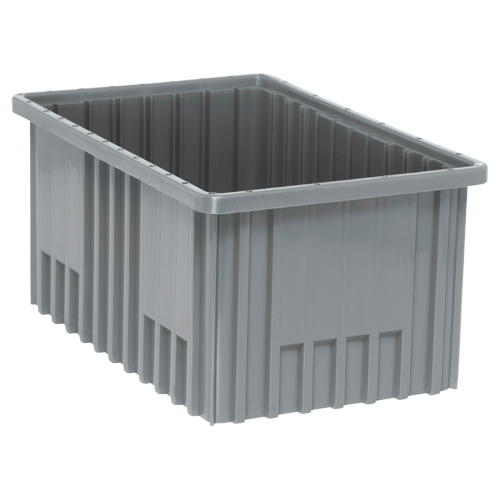 Contenants Divider Box, Plastique, 16,5" la x 10,9" p x 8" h, Gris Toolneeds Inc.