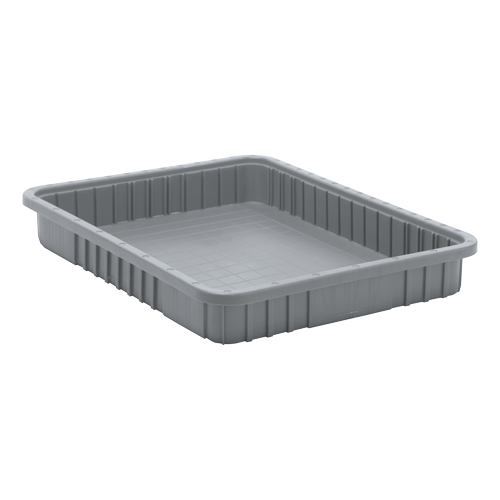 Contenants Divider Box, Plastique, 22,5" la x 17,5" p x 3" h, Gris Toolneeds Inc.