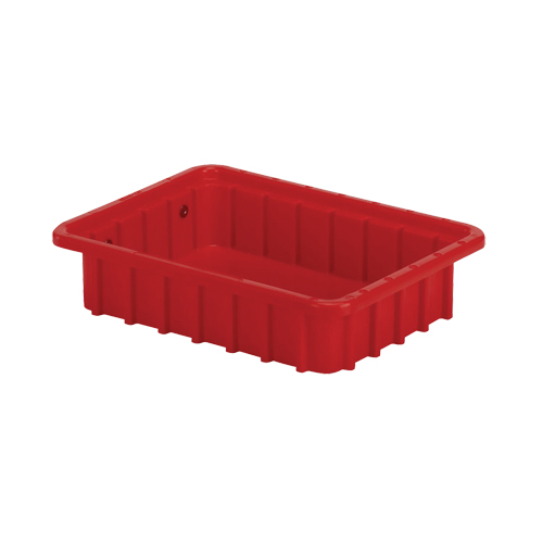 Divider Box&reg; Containers, Polyethylene, 10.8" W x 8.3" D x 2.5" H, Red Toolneeds Inc.