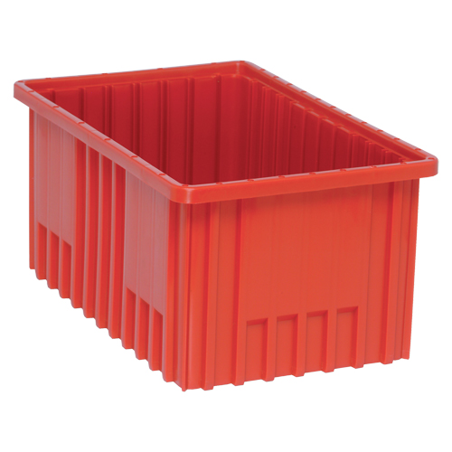 Divider Box&reg; Containers, Plastic, 16.5" W x 10.9" D x 8" H, Red Toolneeds Inc.