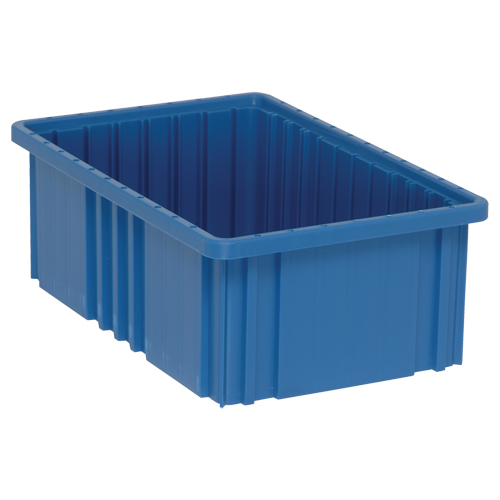 Divider Box&reg; Containers, Plastic, 16.5" W x 10.9" D x 6" H, Blue Toolneeds Inc.